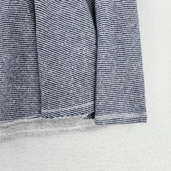 Free People Shirt Womens Small Blue Striped Lacey Love Knit Babydoll Pullover - Picture 4 of 12